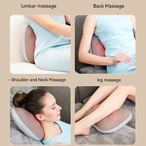 Almohada Masajeadora Portátil de Viaje con Calor y Amasamiento para Cuello y Espalda, Almohadilla de Masaje Tropial de Acupresión e Instrumento de Masaje Lumbar - Product Image 5