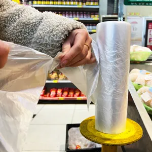 थोक कस्टम सुपरमार्केट सुविधा की दुकान शॉपिंग प्लास्टिक बैग, फल और सब्जी प्लास्टिक बैग