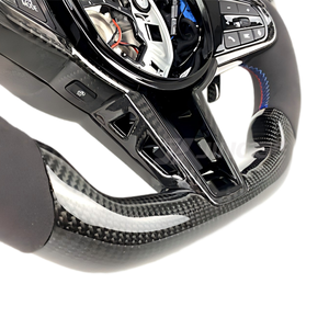 อัปเกรดสำหรับพวงมาลัยหุ้มหนังคาร์บอนไฟเบอร์พร้อมแป้นเปลี่ยนเกียร์สำหรับ M1/G06 M2/G10/G15/G16/G20/G22 G30 G42 G80 G82ซีรีส์3/6 - Product Image 4