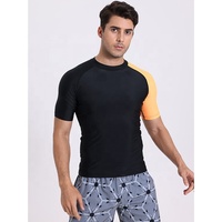 Haut de gamme Super Stretch Nylon Spandex T-shirt blanc Rash Guard Jiu Jitsu couche de base Compression chemises serrées
