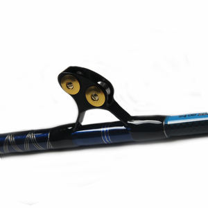 Caña de Pescar para Pesca de Altura, 1.95 m, 100 lbs, Guía de Rodillo, Mango Curvo, Caña de Pescar Vertical, Mango Curvo o Recto, Caña de Pesca de Arrastre - Product Image 3