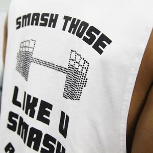 Camiseta Blanca Personalizada para Hombre, Estilo Casual, Tejida, con Estampado de Conejo Jesús, con Pedrería, Talla Grande, de Algodón y Spandex - Product Image 6