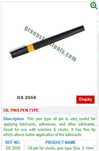 Pernos de aceite Tipo de pluma GS 2058 Herramientas de joyería - Product Image 2