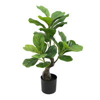 Großhandel Premium Künstlicher Geigenblatt-Feigenbaum 60cm Mit Realistischen Üppigen Blättern für Heim- und Bürodekoration Innen- und Außenbereich