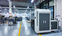 Machine d'impression en une seule passe pour carton ondulé, sacs de courses et boîtes à pizza, avec impression CMJN