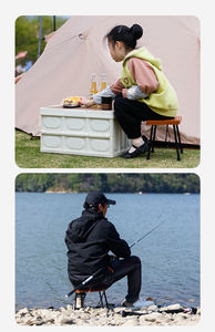 كرسي حديقة خفيف الوزن للغاية قابل للطي بتصميم عصري، أثاث للصيد، كرسي تخييم محمول قابل للطي للاستخدام الخارجي في الفعاليات - Product Image 3