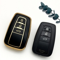 Funda Protectora de Llaves de TPU de Alta Calidad OEM/ODM, Flexible, Anti-Caídas, Protección Total, 2 y 3 Botones para Toyota Camry, Corolla, RAV4