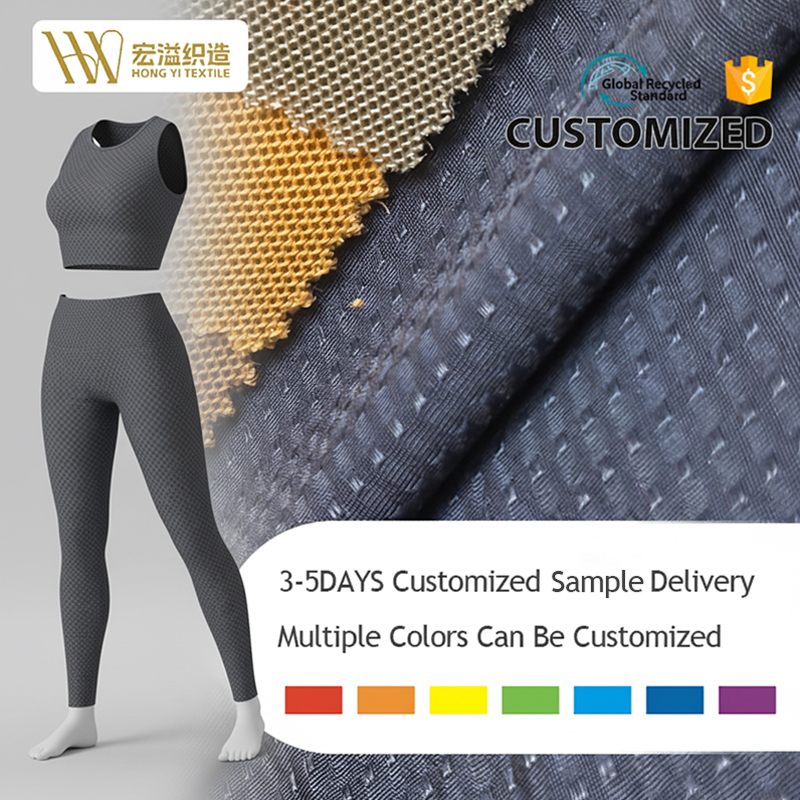 Wholesale Custom Colors 82% Nylon 18% Spandex Quick-Dry Wicking Breathable Lightweight Warp Knit Stretch Mesh Fabric for Fitness