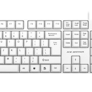 Ice Armor HS168 White Wired <b>Keyboard</b> <b>Mouse</b> <b>Combo</b> 104 Keys English Business Office Use - Product Image 1