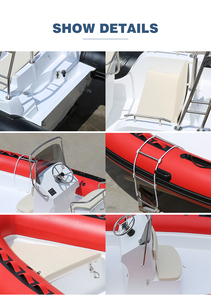6.8m Rib-680 Dur T-Top Fibre De Verre Coque Gonflable Bateau De Pêche avec <span class=keywords><strong>Moteur</strong></span> Hors-Bord Hypalon Matériel Durable Dinghy - Product Image 6