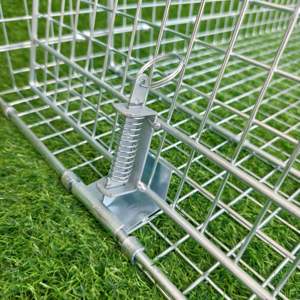 Heavy Duty Galvanizado Reutilizable Plegable Venta caliente Humane Live Guinea Pig Trampa Jaula Gran Control de Plagas <span class=keywords><strong>Lobo</strong></span> Trampas - Product Image 5