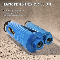 Foret diamanté en acier au carbone pour béton, scie cloche pour maçonnerie, tige M22, oxyde noir, soudure laser