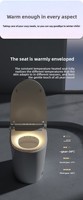 Une toilette intelligente intégrée multifonctionnelle, adaptée à la salle de bain