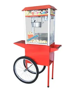 Máquina de popcorn para uso comercial, máquina que faz popcorn, cinema, carrinho