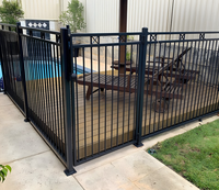 Clôture verticale sans piquets en aluminium soudé moderne, anti-escalade, pour piscine, idéale pour les projets résidentiels australiens