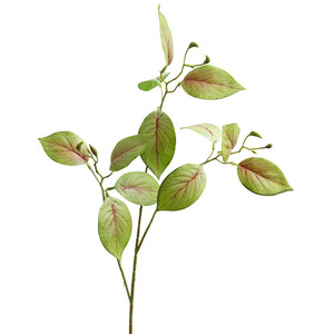 Yihua - Arte Floral, Hoja de Taro Artificial, Flor de Seda, Blanca, Verde, Roja, Amarilla, Decoración de Interiores para el Hogar, Estilo Nórdico Minimalista - Product Image 5