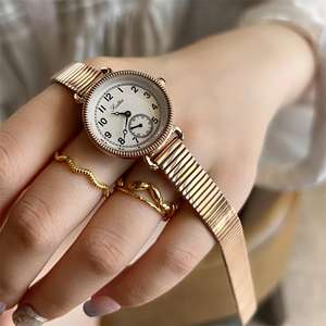 Reloj de pulsera de acero inoxidable para mujer Scottie con esfera circular de <span class=keywords><strong>buena</strong></span> calidad movimiento de cuarzo impermeable <span class=keywords><strong>marca</strong></span> <span class=keywords><strong>Citizen</strong></span> de moda - Product Image 5