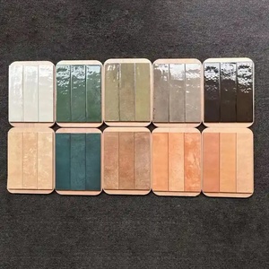 GUCI <strong>Handmade</strong> 75 X 300 mm <strong>Ceramic</strong> Wall Floor <strong>Tiles</strong> Modern Rustic Bathroom Decoration Glossy Polished Finish Matte Design Style - Product Image 1