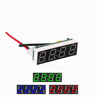 Reloj Electrónico LED de 0.28 Pulgadas, Medidor de Voltaje, Temperatura y Hora Tres en Uno, Tipo A, Versión Básica