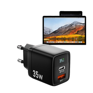 อะแดปเตอร์แปลงไฟแบบหลายพอร์ต Pd Usb 35w ชาร์จเร็ว รุ่นใหม่ Gan <span class=keywords><strong>ท</strong></span>ี่ชาร์จติดผนังแบบหลายพอร์ต พร้อมสายชาร์จโ<span class=keywords><strong>ท</strong></span>รศัพ<span class=keywords><strong>ท</strong></span>์ - Product Image 1