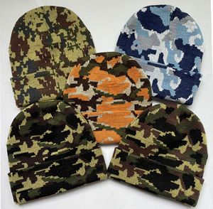 <span class=keywords><strong>Bonnet</strong></span> en tricot personnalisé Hiver Jacquard Ski Sport de plein air Cyclisme Chapeau intérieur Chaleur Camouflage Bonnets pour hommes - Product Image 1