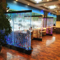 Mur de bulles d'eau LED RGB à changement de couleur, en acrylique, pour décoration intérieure et commerciale