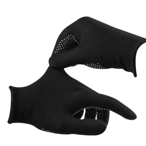 Gants de travail en coton noir/PVC à pois réutilisables avec surface antidérapante, option de logo personnalisé, marque Furunda pour usage industriel - Product Image 3