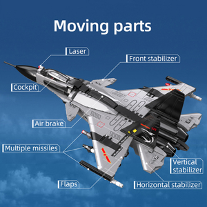 C56027 1010 pièces Modèle d'<span class=keywords><strong>avion</strong></span> de chasse Briques de construction de ville Jouet éducatif Cadeau pour enfants Ensembles de blocs de construction - Product Image 5