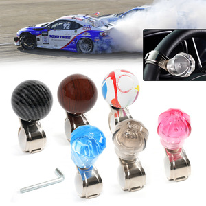 RASTP Volante con Bola de Dirección de Aleación de Aluminio Multifuncional, Estilo Carreras, Herramienta para Ahorrar Esfuerzo al Giro del Vehículo - Product Image 1