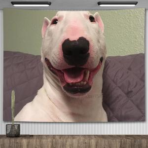 Tapisserie murale décorative Kawaii avec motif de chien Walter, tapisserie amusante avec meme, décoration de salon, couverture esthétique, <span class=keywords><strong>yoga</strong></span> - Product Image 4