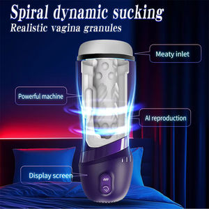 Slimme seksrobot voor mannen, vacuüm orale seks zuigende automatische mannelijke masturbatie-apparaat met verwarming en gekreun, adult producten voor mannen - Product Image 4