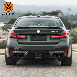 Nuevo Alerón trasero de fibra de carbono estilo CS para <span class=keywords><strong>BMW</strong></span> 5 Series F90 M5, Kit de carrocería Exterior, alerón trasero para maletero - Product Image 6