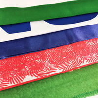 Écharpe en satin imprimée de drapeau de polyester de pays d'assyrie assyrienne personnalisée en gros