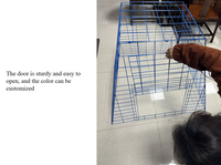 Cage à poulet carrée enduite de PVC Offre Spéciale pour des coqs de combat de coqs Cage à poulet pliable/pliable