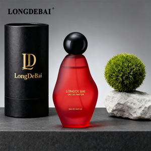 Nuevo Diseño Personalizado de Botella de Perfume de Forma Irregular de 50 ml y 100 ml, Botella de Vidrio Negra Mate Vacía con Pulverizador y Caja - Product Image 4