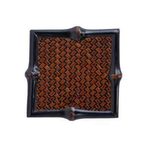 Bamboo Woven <b>Teacup</b> Coaster Square Durable Heat Insulating Tea Ceremony Accessory - Product Image 5