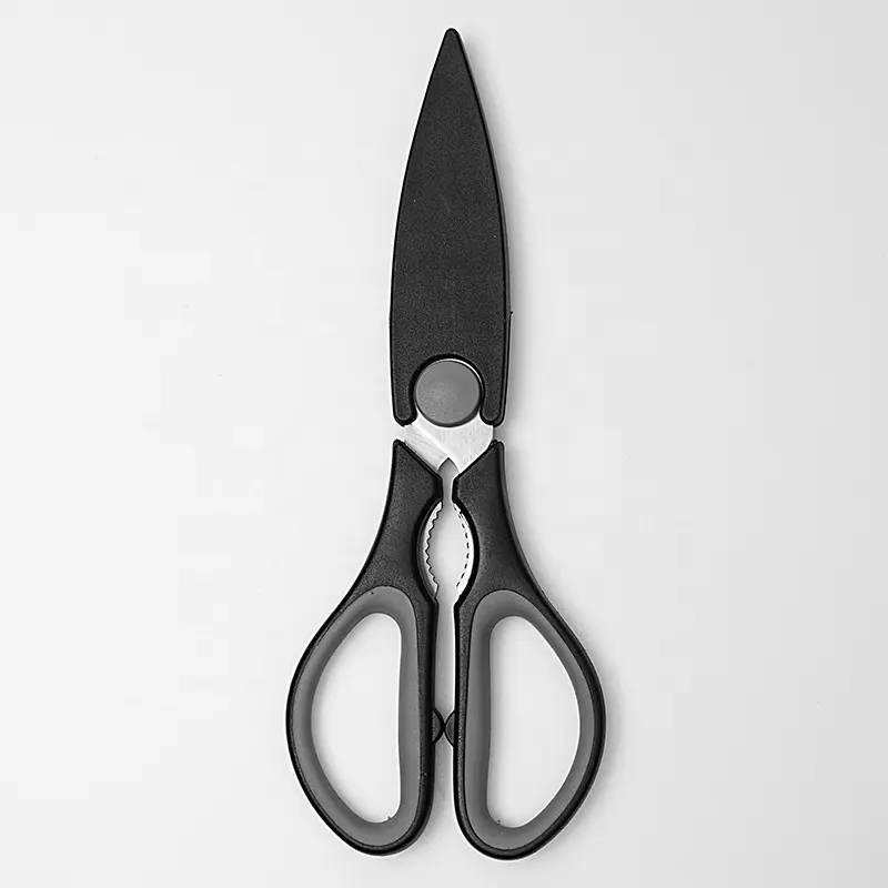 Kitchen gadgets stainless steel kitchen shears scissors with safety cover