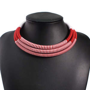 Nuevo Conjunto de Joyería Creativa <span class=keywords><strong>Cleopatra</strong></span>: <span class=keywords><strong>Collar</strong></span> con Colgante, Pendientes con Cierre Magnético de Metal, Gargantilla y <span class=keywords><strong>Collar</strong></span> de Cuerda - Product Image 6