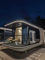 Capsule spatiale préfabriquée insonorisée et anti-humidité, à érection rapide, portable, pour camping et résidence de vacances en vallée
