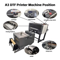 Printer DTF Impresora 30CM Roll Terbaru dengan Dual Head Xp600 untuk Pencetakan Kaos, Garansi 1 Tahun