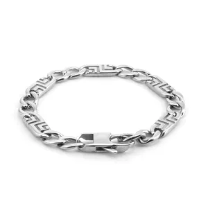 Punk SDA Casting Men Chains Stainless Steel Thin Male Bracelet Fashion Metal Wholesale Jewelry