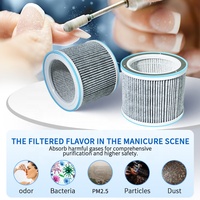Filtre de remplacement universel pour collecteur de poussière d'ongles, technologie HEPA et charbon actif de qualité supérieure, purificateur PM2.5 et antibactérien