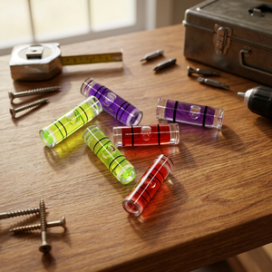Mini niveau à bulle 6x20mm multicolore, jauge de niveau compacte haute visibilité pour outils de précision DIY - Product Image 3