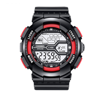 Jam Tangan Olahraga untuk Pria Jam Tangan Digital Tahan Air Luar Ruangan Jam Alarm Bercahaya Warna-warni Led Mewah Jam Tangan Pria