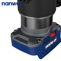 NANWEI Fraiseuse à bois industrielle multifonctionnelle électrique à main sans balais à batterie au lithium Routeurs d'alimentation pour l'élagage