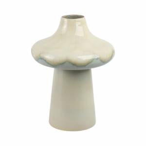 Vaso moderno a forma di fungo in ceramica, vaso decorativo per fiori, per soggiorno, decorazione per la casa, design in ceramica. - Product Image 4