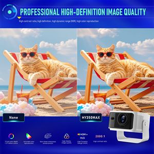 Junuo hy350 Max android14 Hỗ trợ 8K HD native1080p wifi6 bt5.4 500Ansi Allwinner H726 tự động tập trung rạp chiếu phim tại nhà chiếu - Product Image 3