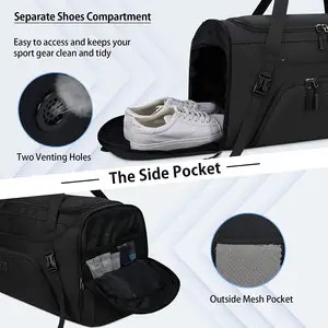 Travel Duffel Bags With Shoe Compartment Weekender Overnight Bag Toiletry Bag