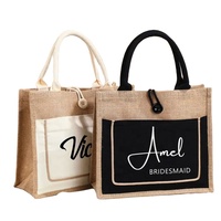 Sac fourre-tout de plage en toile de jute naturelle écologique, grand format, personnalisable avec option de logo, en tissu de lin uni réutilisable, vente en gros