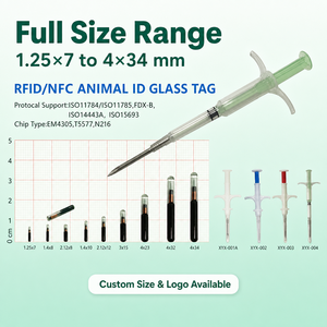 Microchip animale pour l'identification des chiens, des chats et des animaux de compagnie, <span class=keywords><strong>15</strong></span> chiffres, FDX B, usage unique, stérile, ISO 11784 11785 - Product Image 3